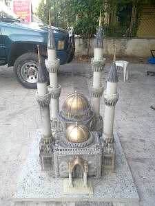Ramazan Bayramı için Özel Olarak Tasarlanmış Cami Maketi