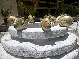 Peyzaj Mimarı Keziban Arıcan Aracılığı ile Antalya Belek Crystal Waterworld Resort & Spa Süs Havuz Uygulaması