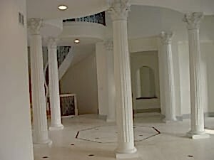 Antalya Kaş Villa içi Sütun Uygulaması