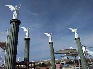 Antalya Özden Yapı Aracılığı ile Kıbrıs Limak Cyprus Deluxe Hotel Özel Üretim Sütun + Melek Uygulaması